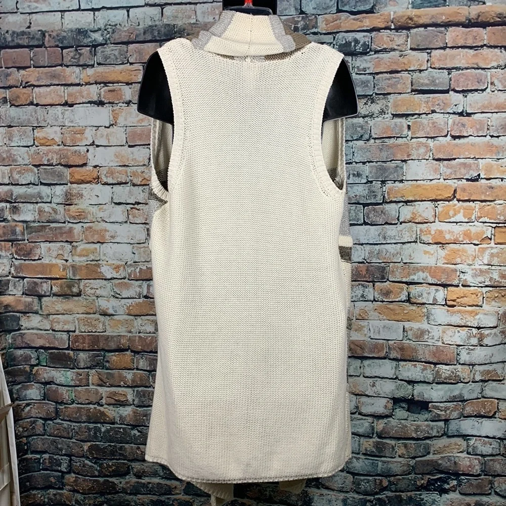 Chicos off white & brown cardigan 
Size 2 - Picture 2 of 5